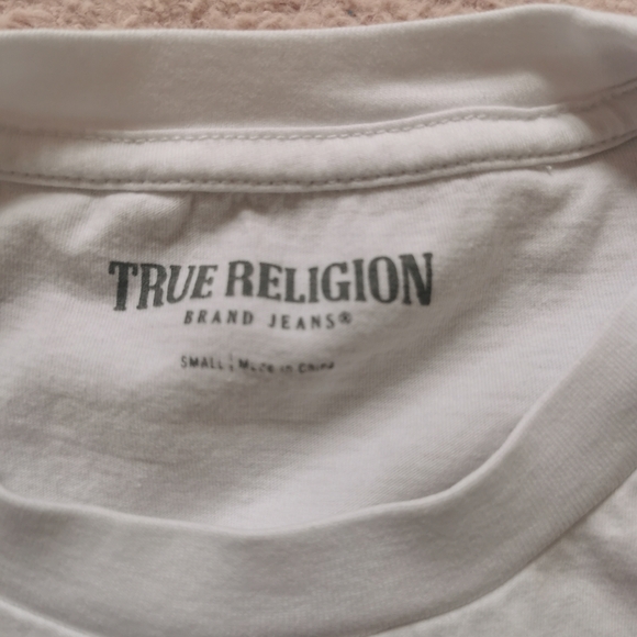 3/25 TRUE RELIGION BUDDHA GRAPHIC T-SHIRT WHITE - Picture 8 of 10